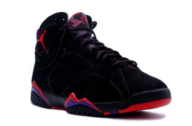 Cheap Air Jordan Shoes 7 Retro Black Dark Charcoal True Red