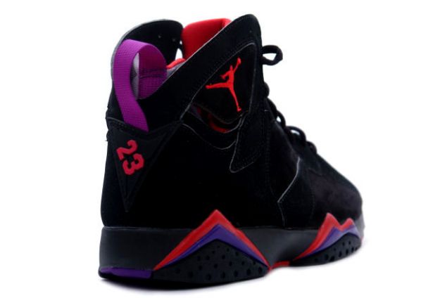 Cheap Air Jordan Shoes 7 Retro Black Dark Charcoal True Red