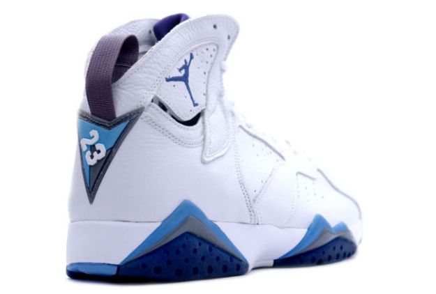 Cheap Air Jordan Shoes 7 Retro White French Blue Flint Grey - Click Image to Close