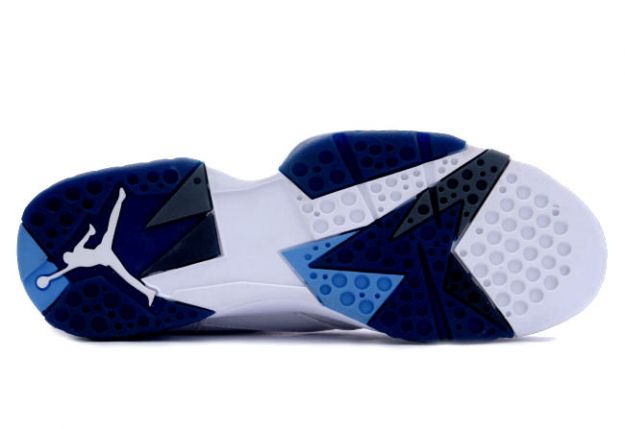 Cheap Air Jordan Shoes 7 Retro White French Blue Flint Grey - Click Image to Close