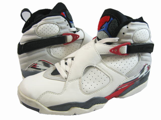 Cheap Air Jordan Shoes 8 Original White Black True Red - Click Image to Close