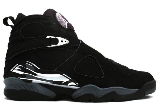 Cheap Air Jordan Shoes 8 Retro Black Chrome