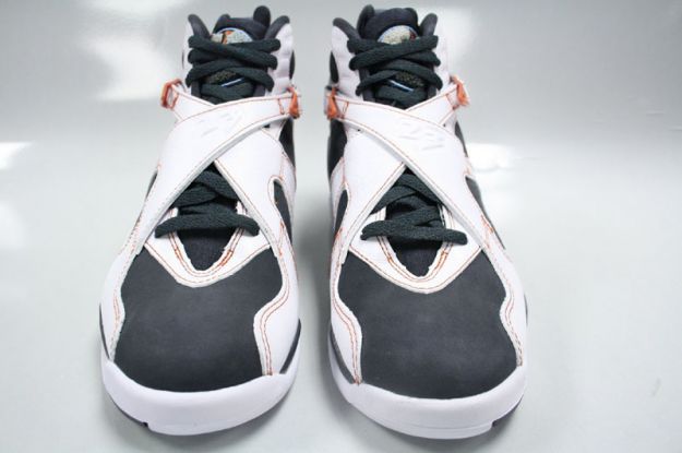 Cheap Air Jordan Shoes 8 Retro White Anthracite Dark Orange