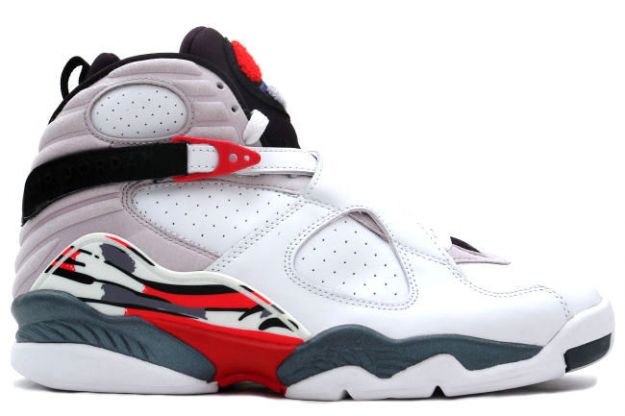 Cheap Air Jordan Shoes 8 Retro White Black True Red