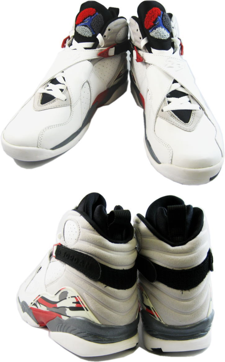 Cheap Air Jordan Shoes 8 Retro White Black True Red