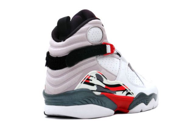 Cheap Air Jordan Shoes 8 Retro White Black True Red - Click Image to Close