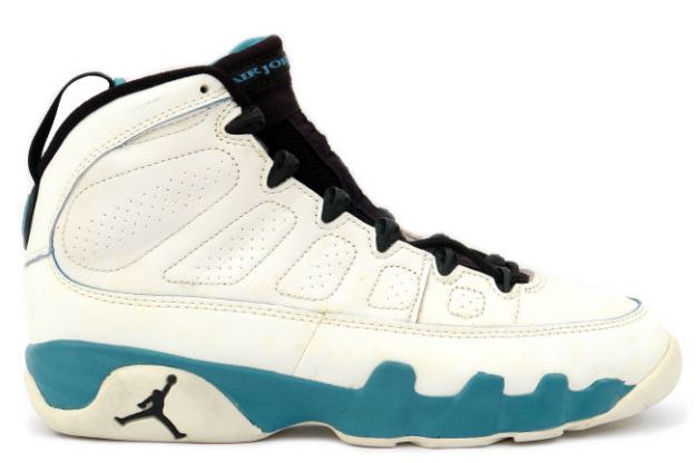 Cheap Air Jordan Shoes 9 Original White Black Dark Powder Blue