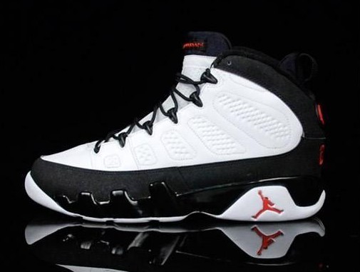 Cheap Air Jordan Shoes 9 Original White Black True Red