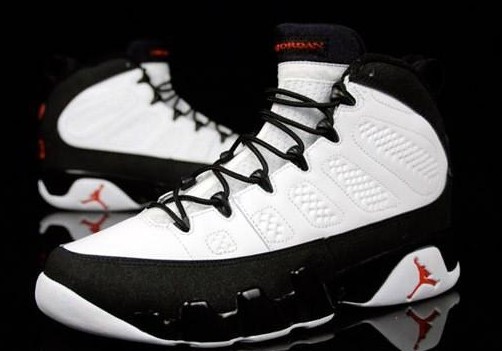 Cheap Air Jordan Shoes 9 Original White Black True Red - Click Image to Close