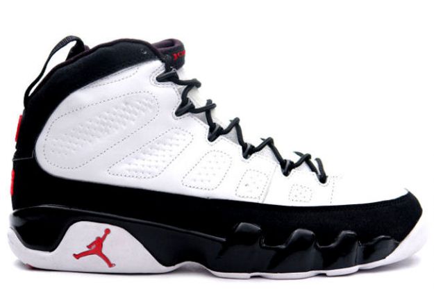 Cheap Air Jordan Shoes 9 Retro White Black True Red - Click Image to Close