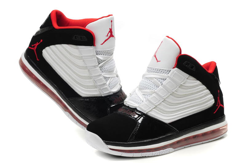 Cheap Air Jordan Shoes Big Ups Black White Red - Click Image to Close