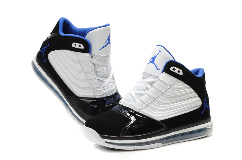 Cheap Air Jordan Shoes Big Ups White Blue - Click Image to Close