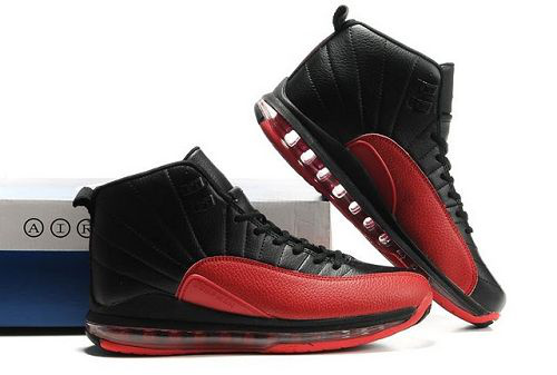 Cheap Air Cushion Jordan 12 Black Red Shoes