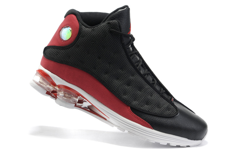 Cheap Air Cushion Jordan Shoes 13 Black Red Shoes