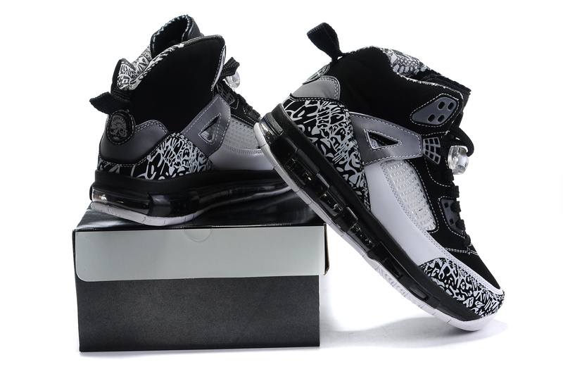 Cheap Air Cushion Jordan 3.5 Black Grey White Shoes - Click Image to Close