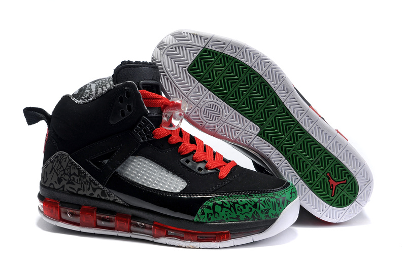 Cheap Air Cushion Jordan 3.5 Black Red Green Shoes - Click Image to Close