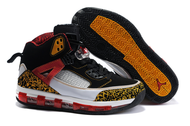 Cheap Air Cushion Jordan 3.5 Black White Yellow Red Shoes - Click Image to Close