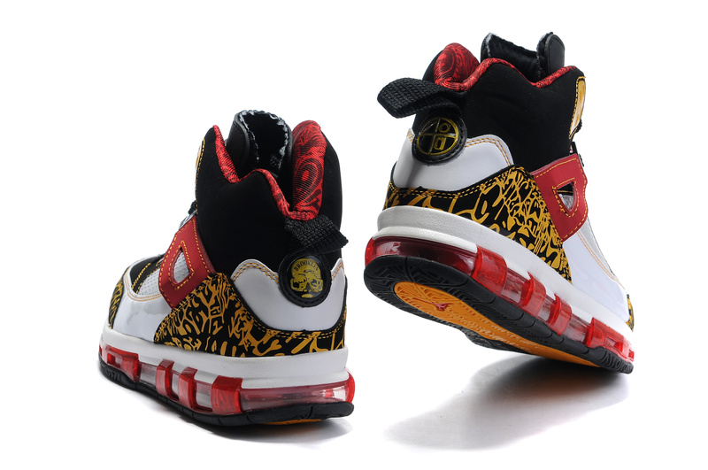 Cheap Air Cushion Jordan 3.5 Black White Yellow Red Shoes