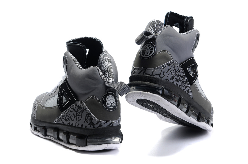 Cheap Air Cushion Jordan 3.5 Grey Black White Shoes - Click Image to Close