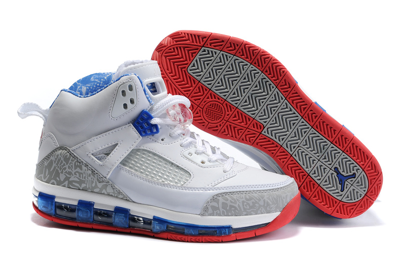 Cheap Air Cushion Jordan 3.5 White Blue Red Shoes