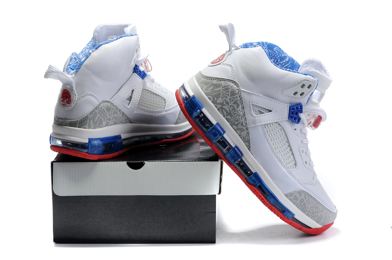 Cheap Air Cushion Jordan 3.5 White Blue Red Shoes