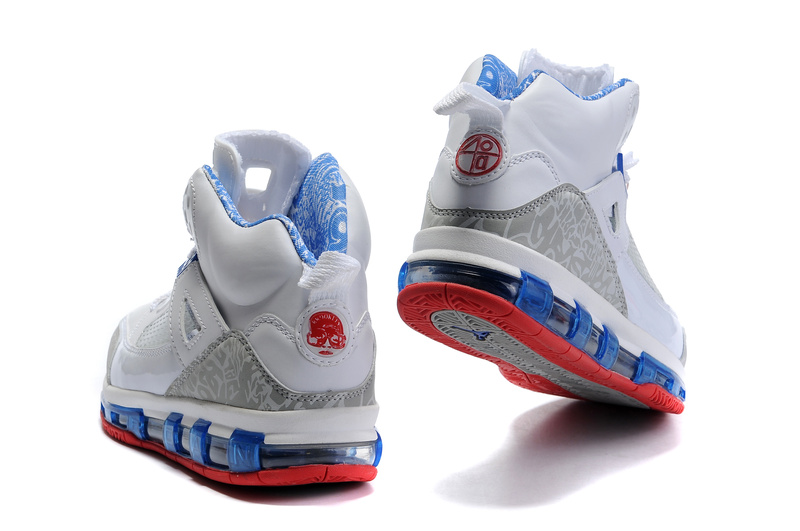 Cheap Air Cushion Jordan 3.5 White Blue Red Shoes - Click Image to Close