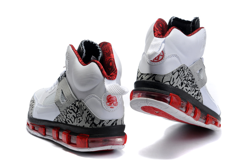 Cheap Air Cushion Jordan 3.5 White Grey Black Red Shoes