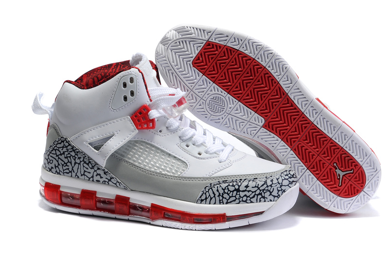 Cheap Air Cushion Jordan 3.5 White Grey Red Shoes - Click Image to Close