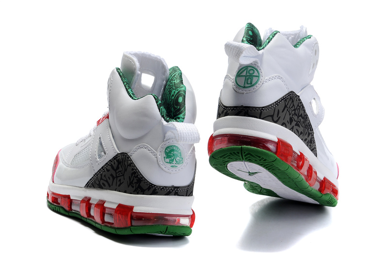 Cheap Air Cushion Jordan 3.5 White Red Black Green Shoes - Click Image to Close