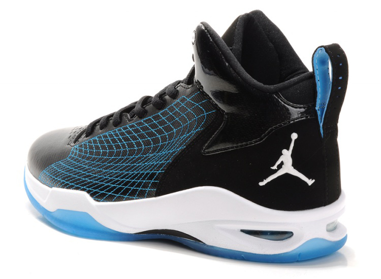 Cheap Air Jordan Shoes Fly Spiderman Black Blue White - Click Image to Close