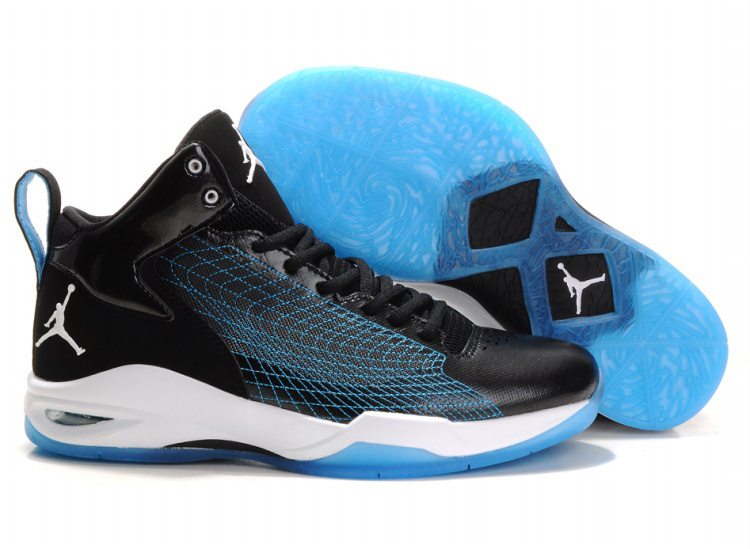 Cheap Air Jordan Shoes Fly Spiderman Black Blue White - Click Image to Close