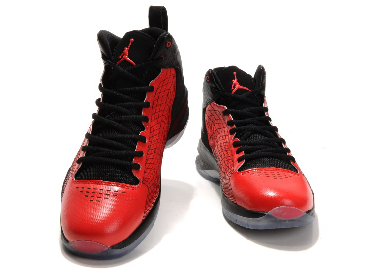 Cheap Air Jordan Shoes Fly Spiderman Red Black