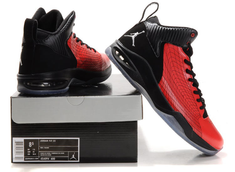 Cheap Air Jordan Shoes Fly Spiderman Red Black - Click Image to Close