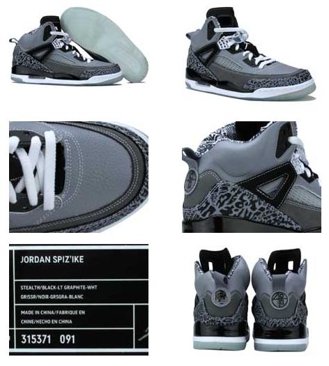 Cheap Air Jordan Spizike Stealth Black Lt Graphite White Shoes