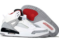 Cheap Air Jordan Spizike White Cement Black Shoes - Click Image to Close