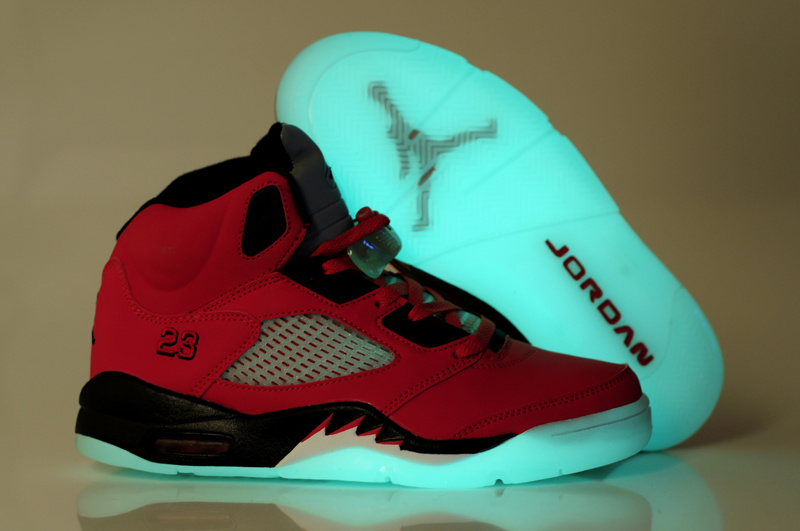 Cheap Air Jordan Shoes 5 Midnight Red Black Red - Click Image to Close