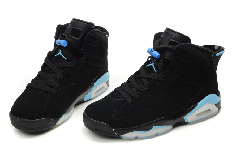 Cheap Air Jordan Shoes 6 Midnight Black White Blue