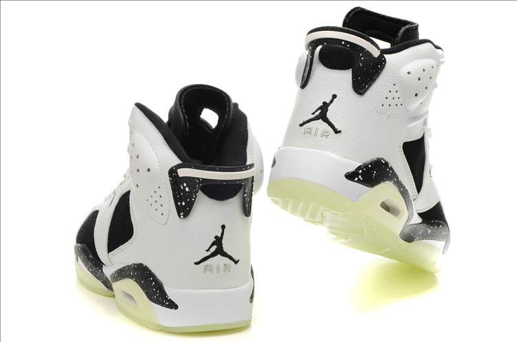 Cheap Air Jordan Shoes 6 Midnight White Black