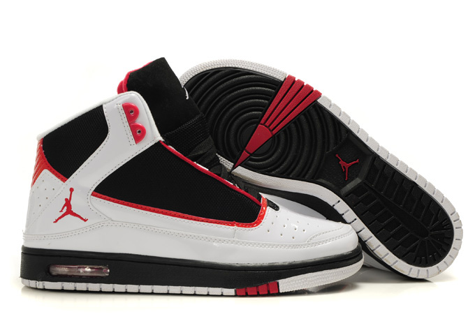 2011 Air Jordan Black Red White Shoes