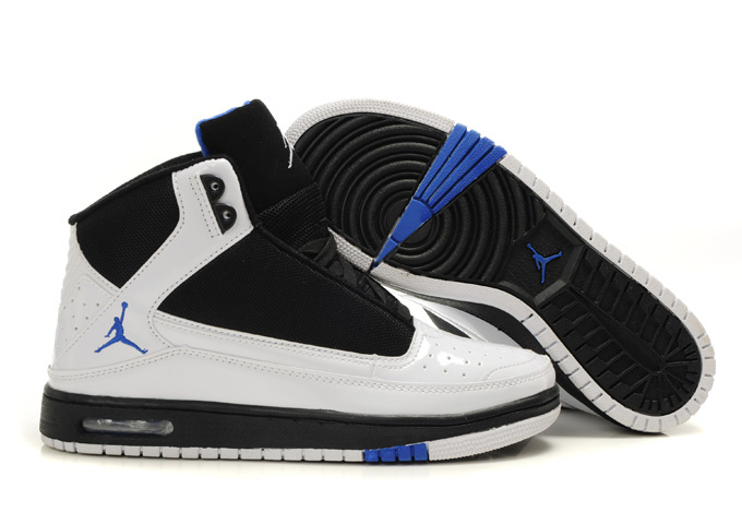 2011 Air Jordan White Blue Shoes