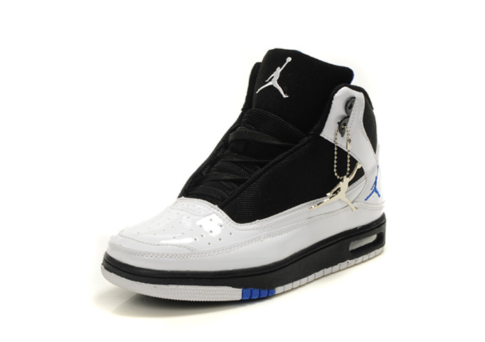 2011 Air Jordan White Blue Shoes - Click Image to Close