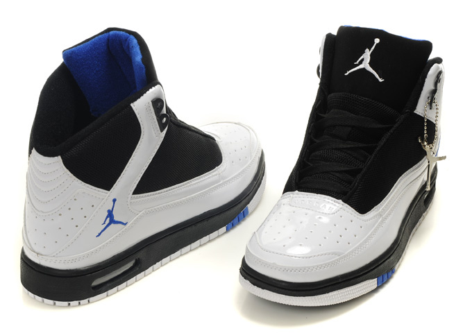 2011 Air Jordan White Blue Shoes - Click Image to Close