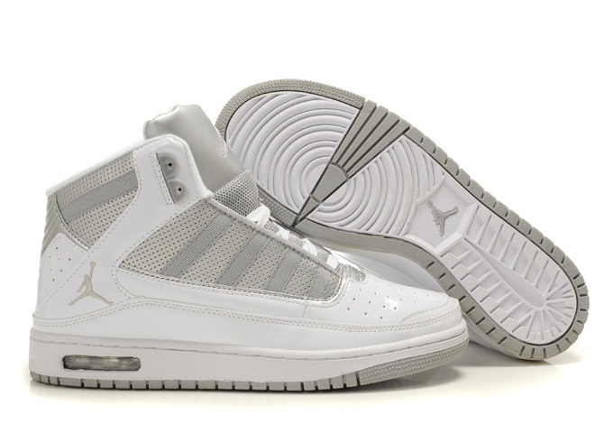 2011 Air Jordan White Silver Shoes