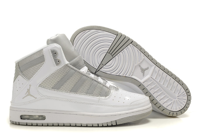 2011 Air Jordan White Silver Shoes - Click Image to Close