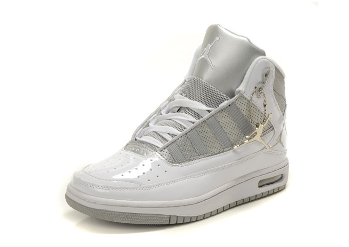 2011 Air Jordan White Silver Shoes - Click Image to Close