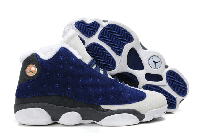 Cheap Air Jordan Shoes 13 Warm Blue White