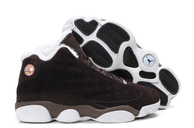 Cheap Air Jordan Shoes 13 Warm Coffe White