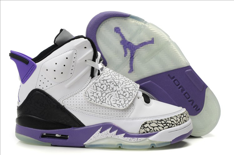 Cheap Air Jordan Son Of Max White Black Purple - Click Image to Close