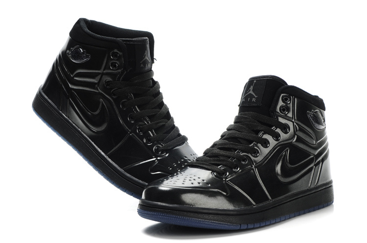 New Air Jordan 1 Shoes High Heel Black - Click Image to Close