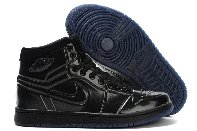 New Air Jordan 1 Shoes High Heel Black - Click Image to Close